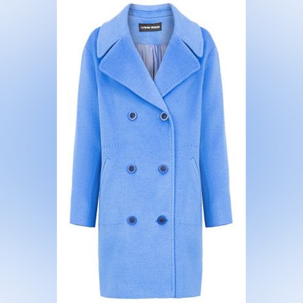 Stunning bright Royal blue wool coat